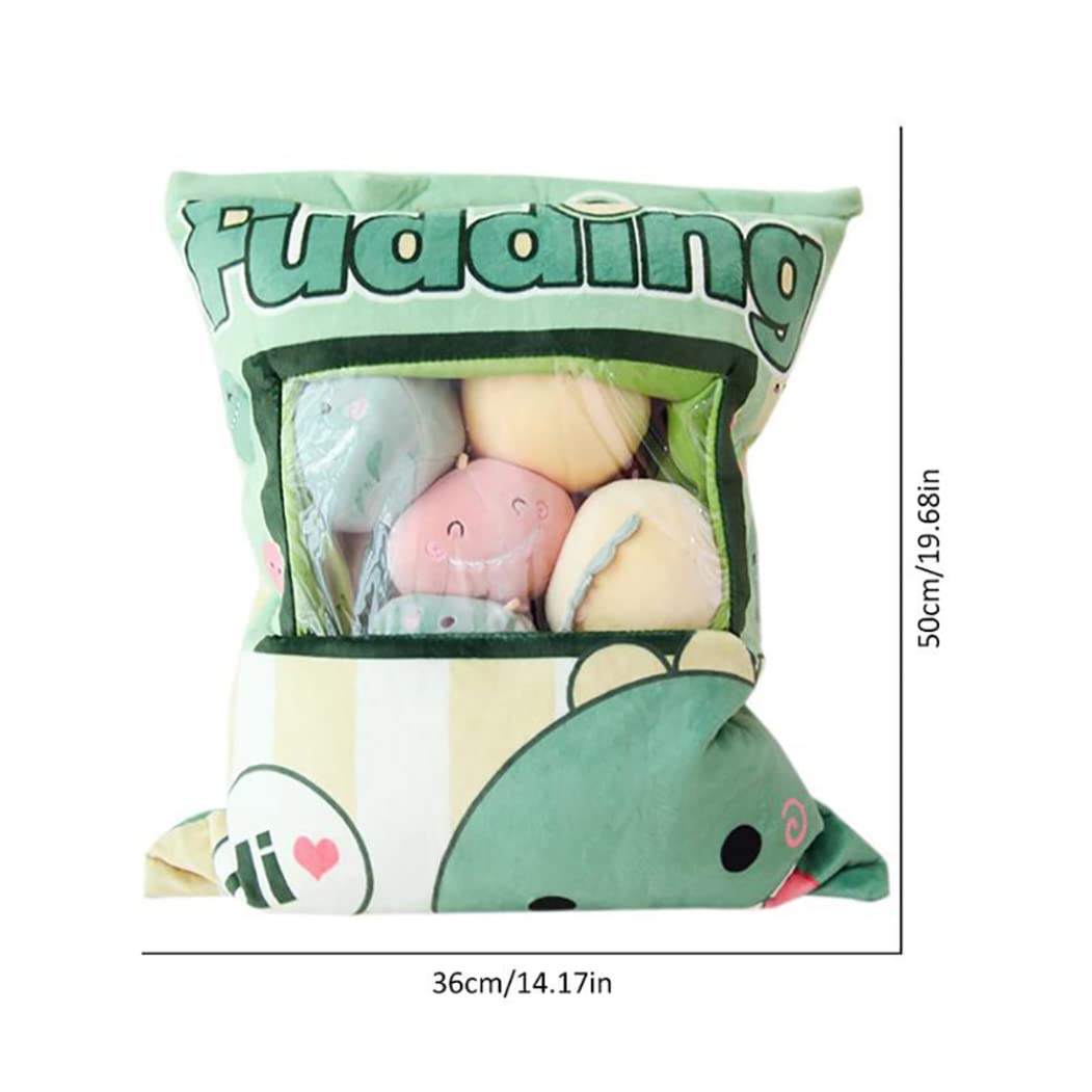 Lindo Snack Almohada rellena Mini Dinosaurios muñecas pudín Juguetes de Peluche Suave sofá Almohada para decoración del hogar Estilo 2
