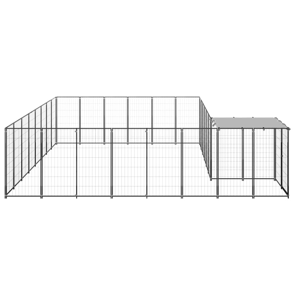 Forniture per animali domestici Cuccia per cani Nero 15,73 m Acciaio Animali e forniture per animali domestici
