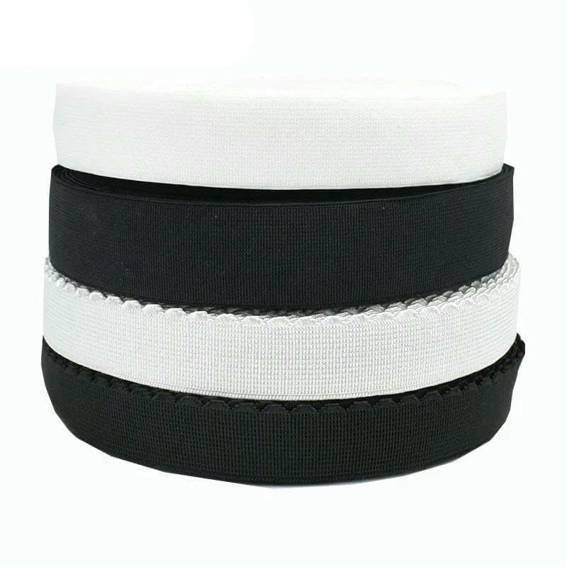 Elastyczna taśma nylonowa, 5M Nylon Elastic Bands Black White 10-50mm Sewing DIY Accessories(EB226-Black,35mm)