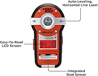 Vista 6 de Black & Decker BDL190S BullsEye, láser de línea interior autonivelante con sensor de tacos