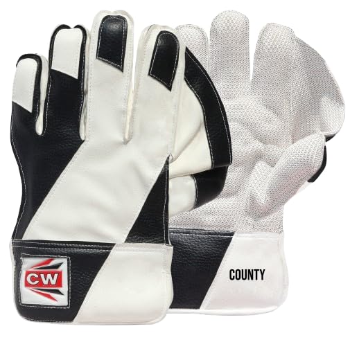 CW County Wicket Keeping Gloves | Advanced Catching Control | Impact Resistant Finger Protection | Premium Palm Grip Technology | Lightweight Flexible Construction |-image-23