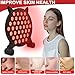 QEMAUUA Cat-Face Red Light Therapy Lamp – 460 nm & 850 nm Infrared Panel, 185-LED red-Light Device with 5 Brightness Levels and Adjustable Angle for Easy use at Home or in The Office.