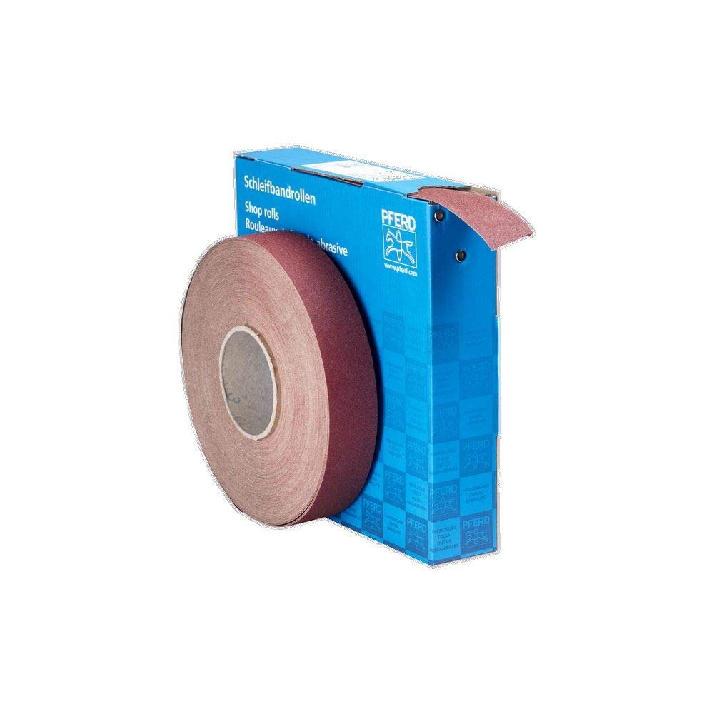 PFERD 47168 Heavy-Duty Abrasive Shop Roll, Aluminum Oxide, 50 yd. Length x 1-1/2