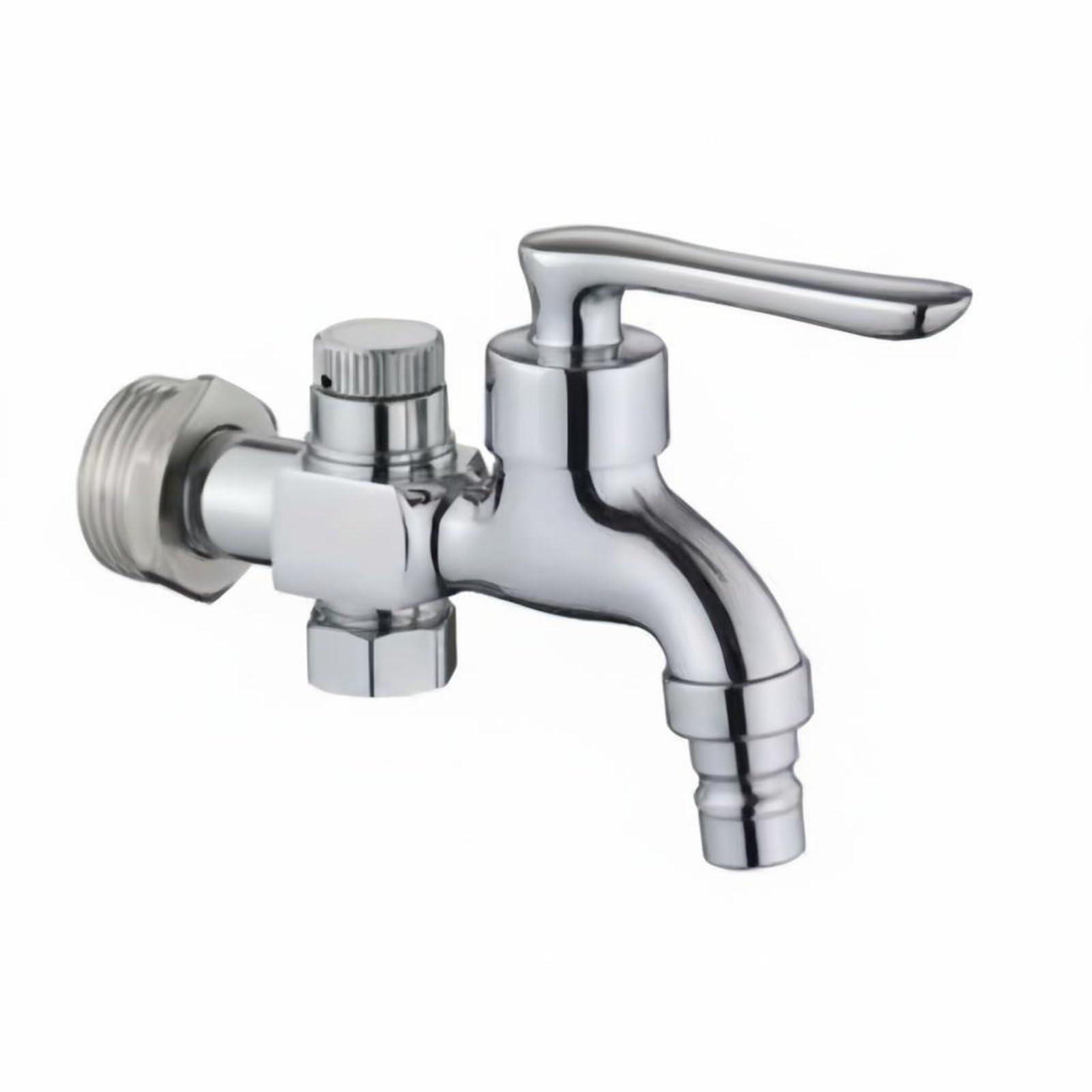 Prevents Hydraulic Shock Vacuum Breaker Faucet Lever Handle Anti-Siphon Wall Spigot Chrome Plated Pressure Relief Valve Tap For Laundry Room, Garage, Outdoor, Dn25 | Breakers Valves &-image-48