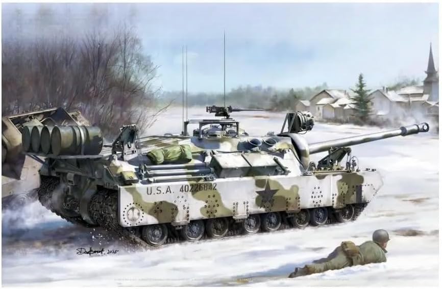 2210 1/35 M28A1/A2 Super Assault Tank (2 Options Included) Model Kit