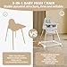 Portable Baby Highchair for Months Infants and Toddlers with 5 Point Harness Convertible Comfortable Seat for Cozy Eating Table Sit Up High Chair and Seats for Sitting Up Back Booster Feeding Chairs