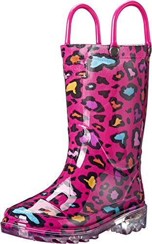 Western Chief Kids Cutie Leopard Light-Up Rain Boot (Toddler/Little Kid/Big Kid)
