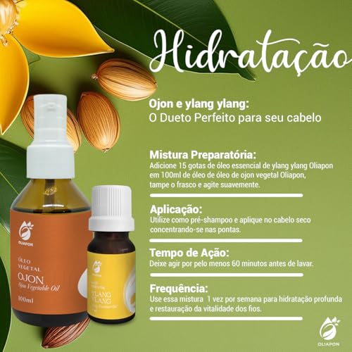 Óleo Vegetal de Ojon 100% Puro - Hidratação Intensa para Pele - Brilho e Maciez - Ácidos Graxos Esse