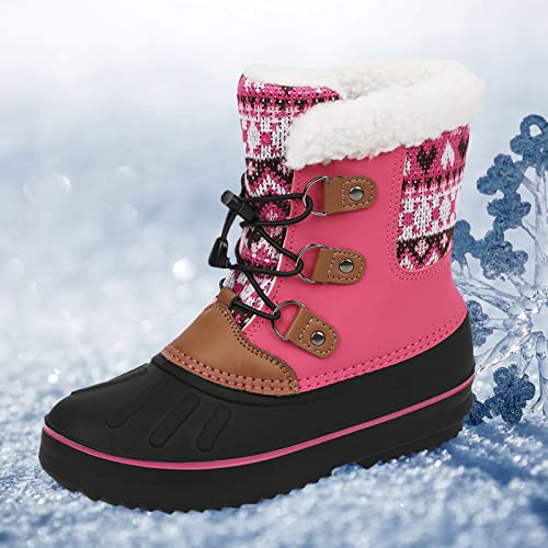 Kids Shoes Snow Boots Girls Boys OutdoorBoots Warm Boots With Cotton Snow Boots Rhinestone Toddler Boots4