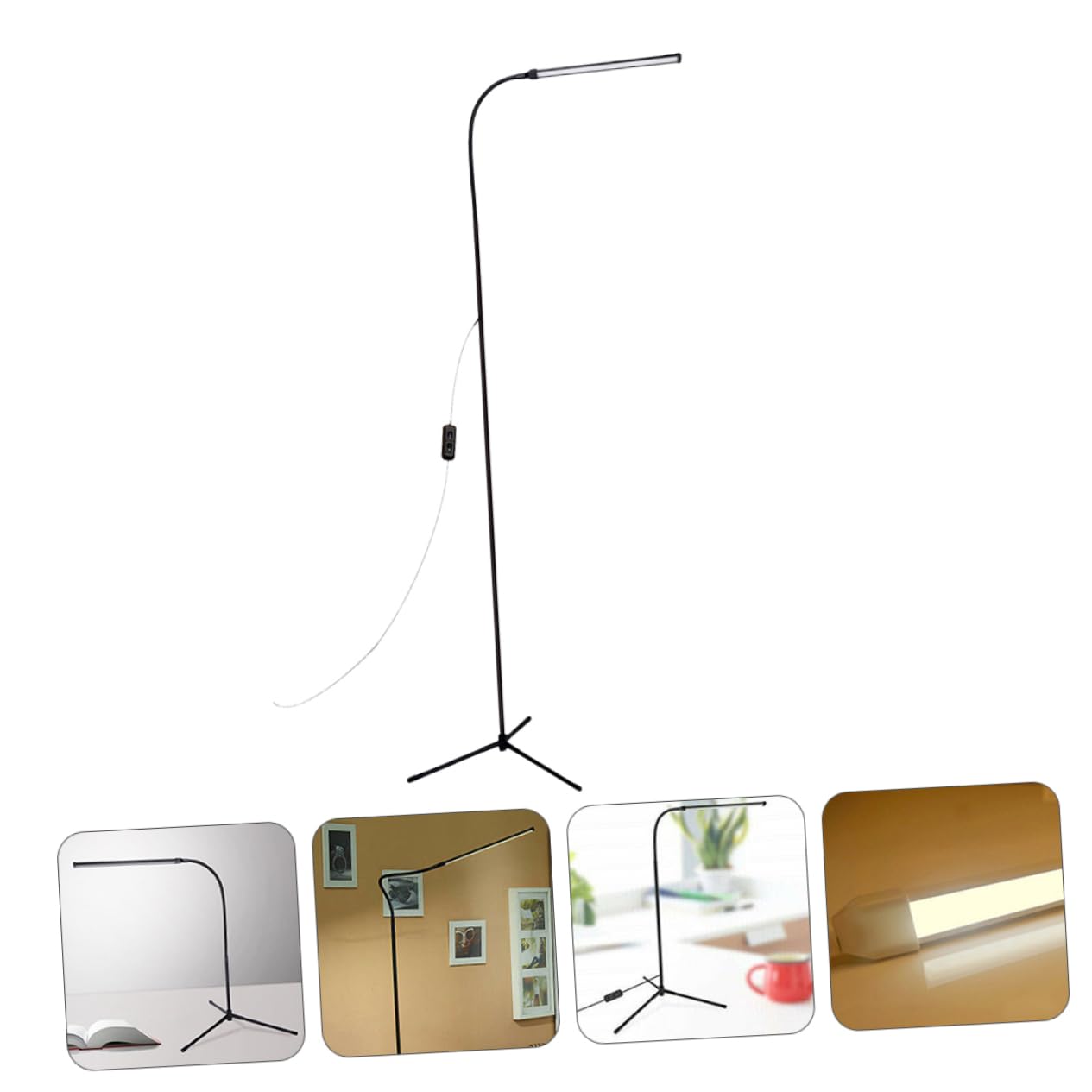 VILLCASE Lampe de Lecture LED sur Pied à Intensité Variable avec Pince