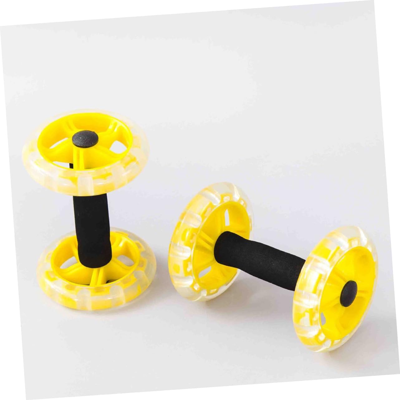 Fitness Exercise Device Fitness Wheel Home Dumbells Push Exercise Roller Wheel Hand Weights Dumbbell