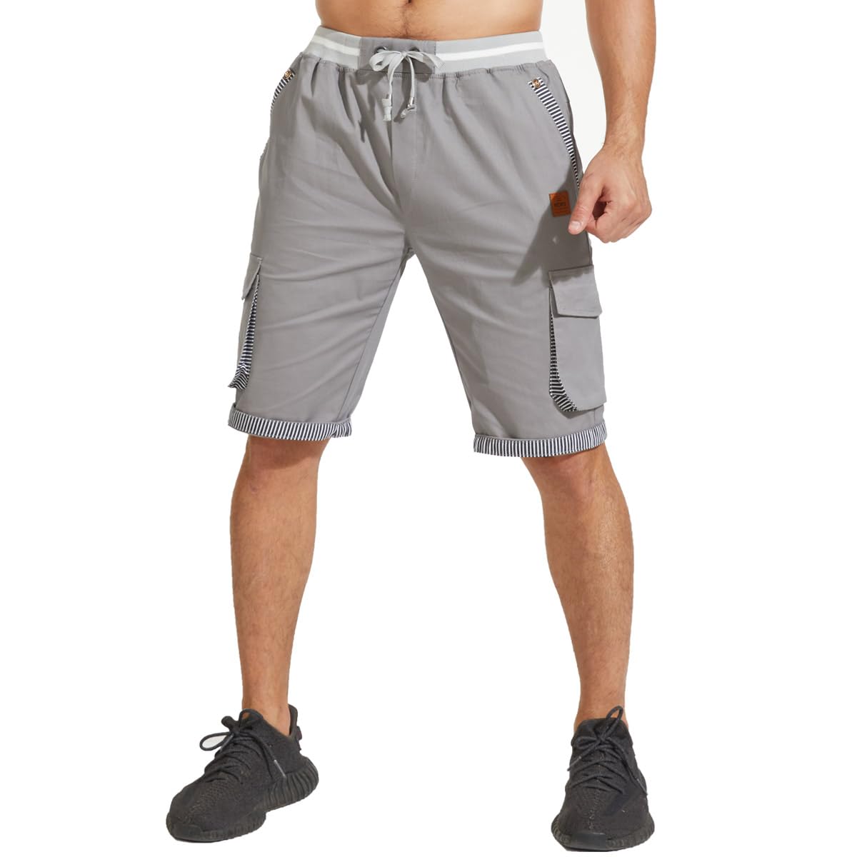 JustSun Pantaloncini Uomo Shorts Uomo con Tasche Cotone Leggero