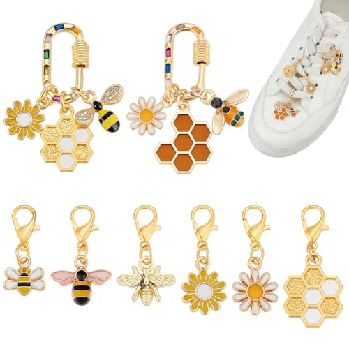 Breloques pour chaussures d'abeilles en cadeau mignon pour baskets de filles