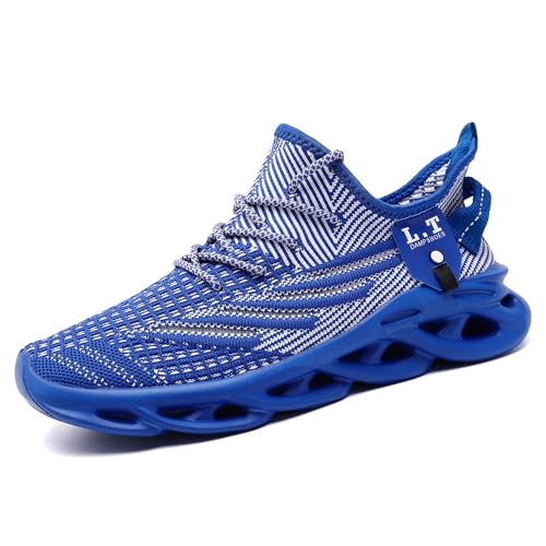 Image of DLWKIPV Men Running Shoes Men's Tennis Shoes Lightweight Breathable Fashion Sneakers Non Slip Workout Gym Shoes for Running