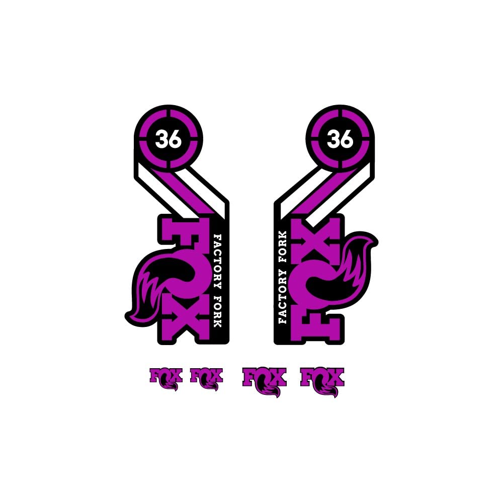 Stickers pour fourche Fox Factory 36 lilas 1 cm pour vos sorties VTT 29 pouces