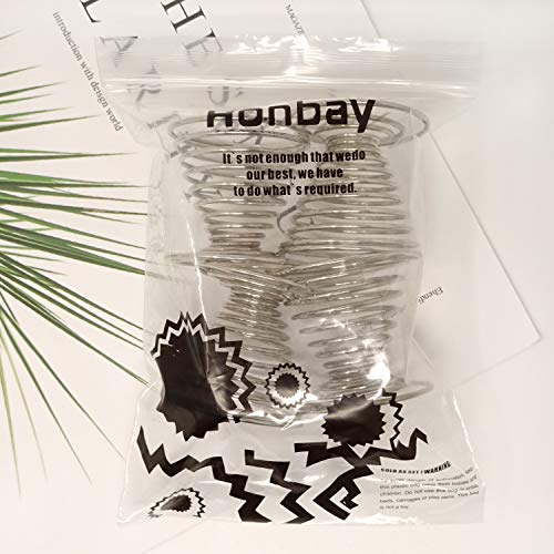 Honbay 4Pcs Stainless Steel Spring Wire Tray Egg Cups Holder Serving Cup Egg Tray For Egg (Silver) #TOP6