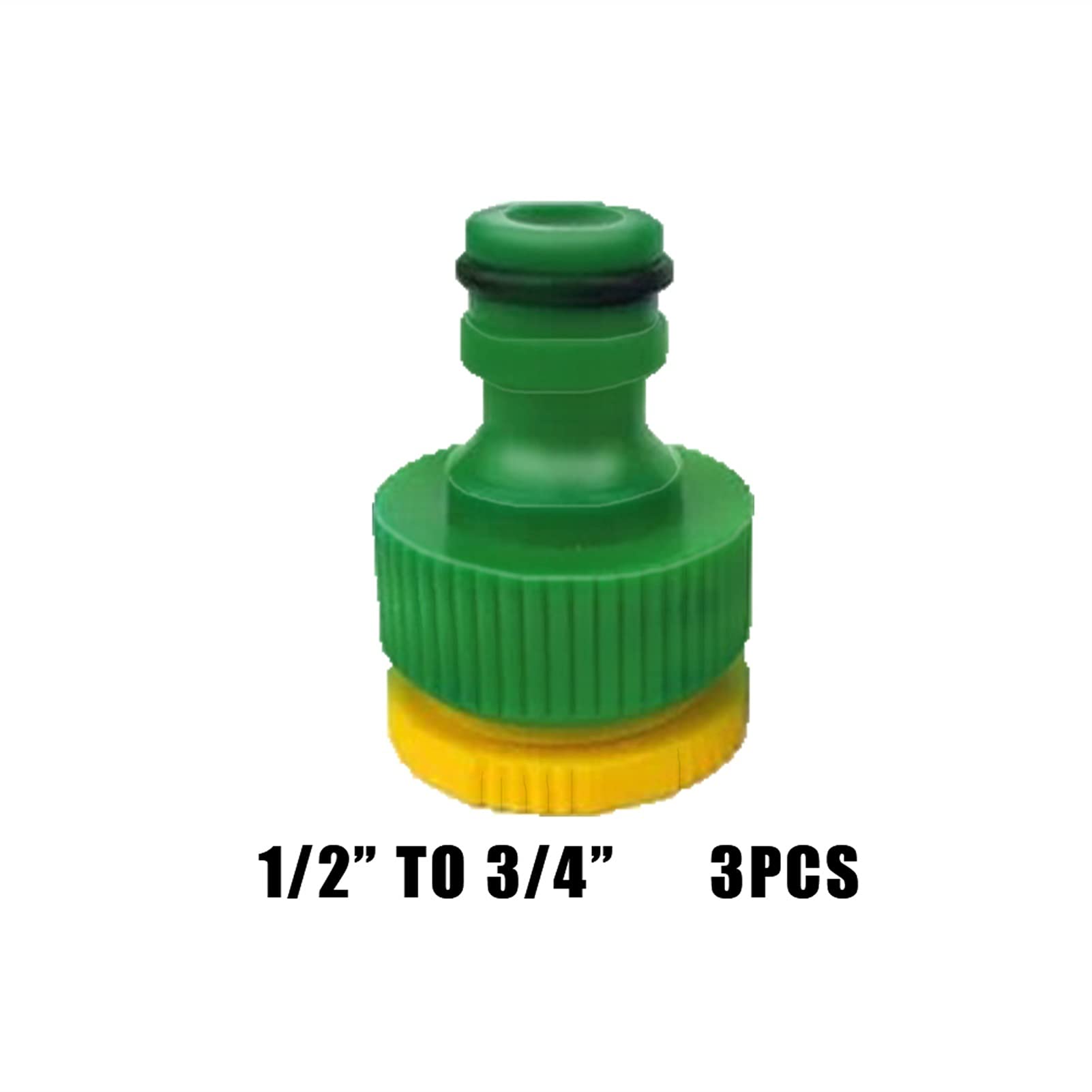 Conector de Grifo de Manguera de jardín Plástico (3/4 1/2) Accesorios de Adaptador de Manguera rápida 1/2 Pulgada Conector de Grifo de Manguera de jardín de 3/4 Pulgadas