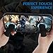 20 PCS Gaming Finger Gloves, Ultra-Thin Carbonb Gaming Finger Sleeves, Anti-Slip Dedales Gamer for All Touchscreen Devices, Comfortable Breathable