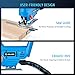 ZELCAN 18V Cordless Jigsaw, Battery Operated Saw with LED Light 2000mAH Battery Charger 10 Blades Bevel Cutting for Wood Metal PVC Pipe Cutting and More, Portable Cutting Tool for Home Improvement