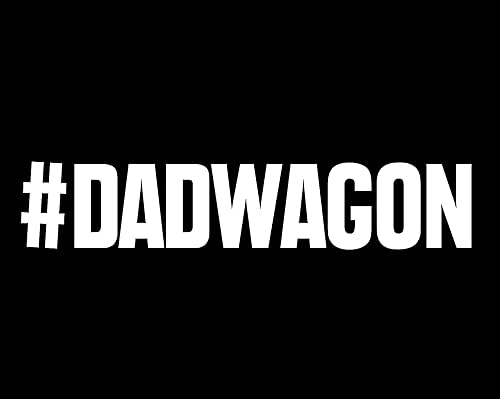 Miniatura 3 de H-TRADINGS Calcomanía de vinilo brillante para papá carro para parachoques autos caravanas camiones camionetas paredes ventanas laptop color blanco