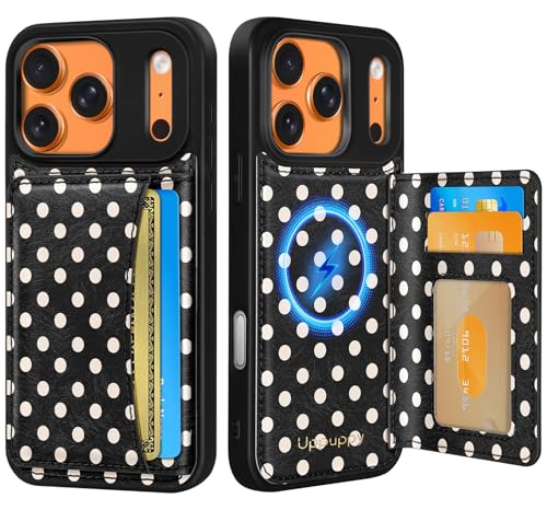 Uppuppy for iPhone 17 Pro Max Wallet Case with Card Holder,Polka Dots by Uppuppy - Used condition - US$12.95