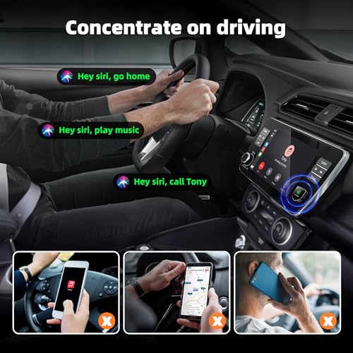 Image of 2026 Wireless CarPlay Adapter for Apple iPhone, Small Size Plug and Play, Mini USB Design for Cars with Built-in Wired Apple CarPlay, Fast and Stable Connection Car Play Wireless Adapter