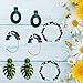 Duufin 15 Pairs Acrylic Earrings Resin Drop Dangle Statement Earrings Polygonal Bohemian Earrings for Women Girls