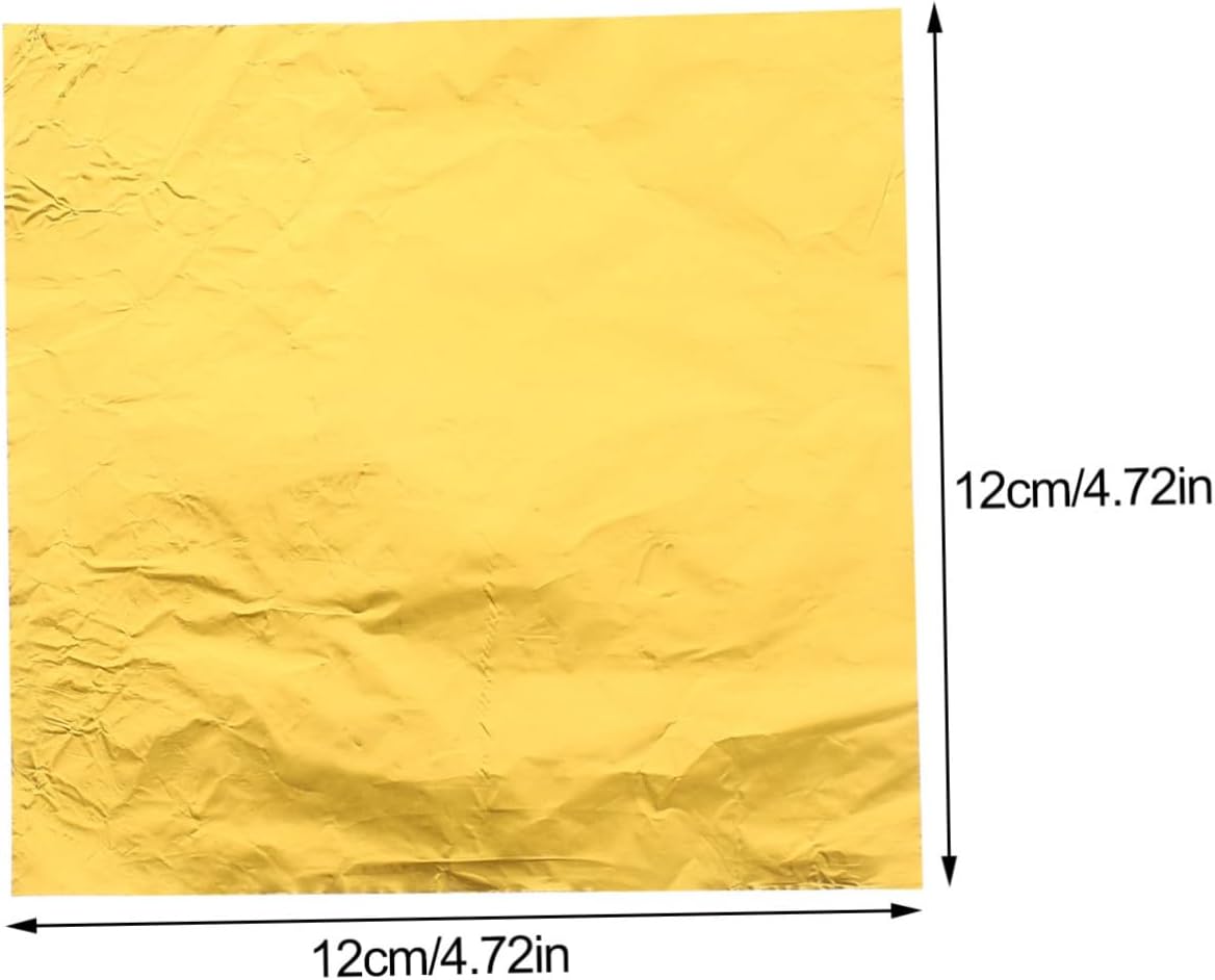 600pcs Gold Foil Aluminum Candy Wrappers for Chocolate Packaging for Parties Festivals and Handmade Treats Easy to Use Food-safe Material