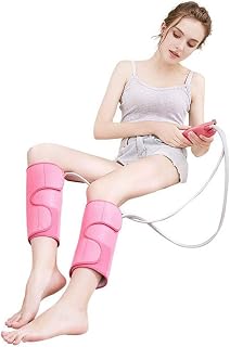 Masajeador de compresión de aire para piernas para circulación, pies, pantorrillas, muslos, masaje, 3 modos, 3 intensidades, útil para relajación de los músculos y alivio del dolor (color: rosa)