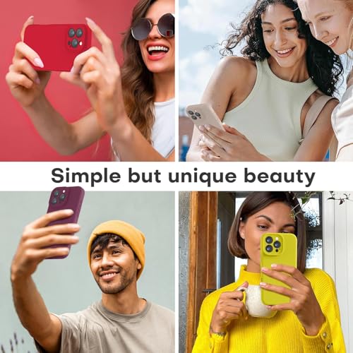 Image of LOVE 3000 Designed for iPhone 15 Pro Max Case, Premium Silicone with [Soft Anti-Scratch Microfiber Lining] Shockproof Protective Phone Case for Men Women Girls 6.7 inch, WineRed