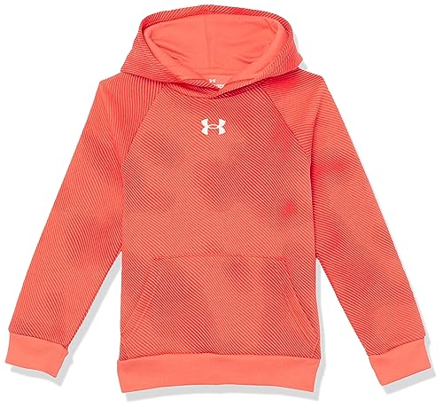 Hoodie Under Armour Rival Fleece rouge pour le sport au collège et les sorties entre copains