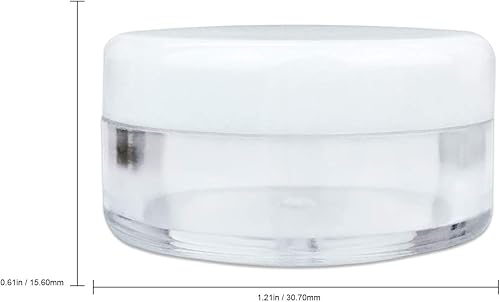 Miniatura 10 de Beauticom - Tarros redondos transparentes para loción, cremas, tónicos, bálsamos labiales, muestras de maquillaje, sin bisfenol A