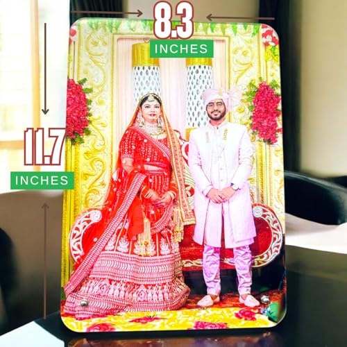 Image of Acrylic Desk Photo Frame, Customizable Picture Display, Perfect for Birthday, Anniversary, Wedding Gift (Desk-A4)