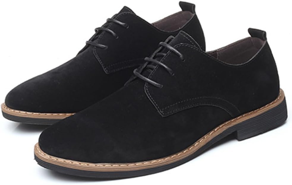 Herren Elegante Wildleder Schuhe Freizeit Business Schnürer Loafer Klassischer Businessschuhe Derby Oxfords Lederschuhe