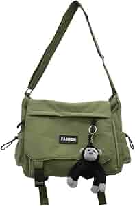 韓国発【 HY-PHEN 】NYLON BIG MESSENGER BAG (black) unisex Amazon.com: heyheyshine Large Capacity Unisex Shoulder Bags
