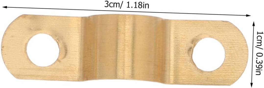 Copper Pipe Strap Enhanced Stability U Bracket Clamp for 70pcs Copper Pipe Two-hole and Secure Fixation Refrigeration Line for Household Fridges and Kitchens