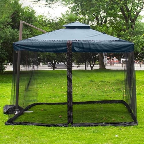 Moustiquaire pour Parasol Carré 3x3m Finis les Insectes en Terrasse