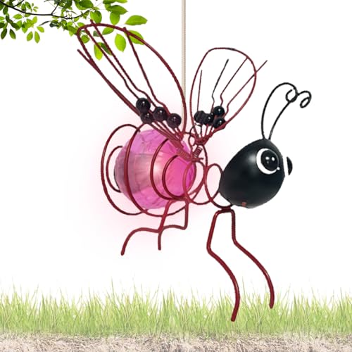 Luces de abejas solares para jardín exterior IP65 decoración terraza 6