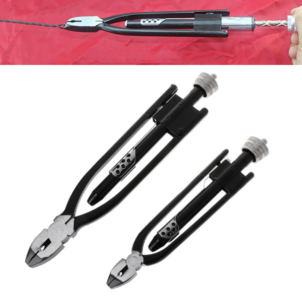 6 Pouces Aircraft Safety Wire Twisting Plier Lock Twister Twister avec Ressort de Rappel Heavy Duty Mâchoires