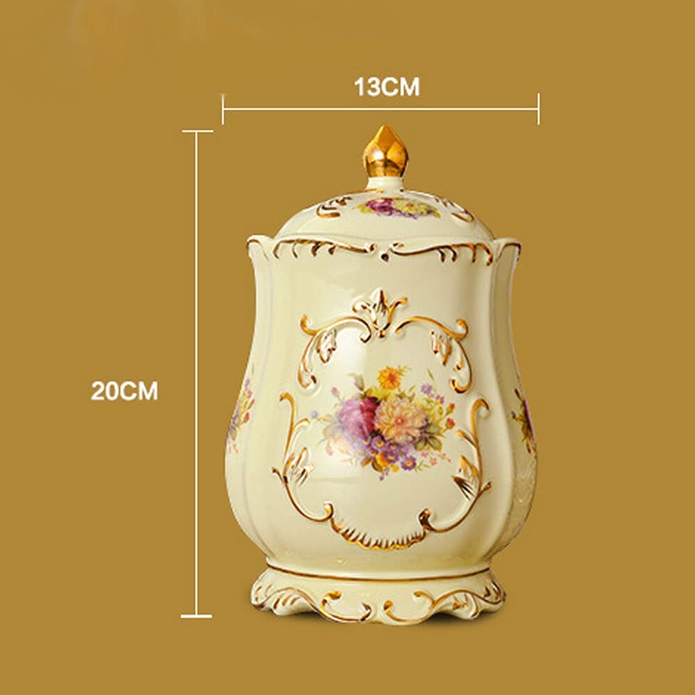Urny Funeral Urns Cremation Urn-Creative Home Hand-Painted Ceramic Sealed Jar-Show Burial On Home Or Office Decoration