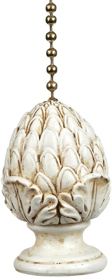 Clementine Designs Artichoke Finial Ceiling Fan Pull Chain Light Decorative Extension