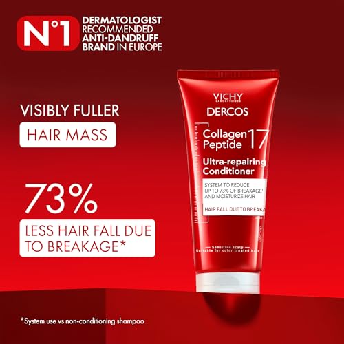 Vichy Dercos Collagen Filler 17 Après shampoing Ultra réparateur 200ml - vue 3