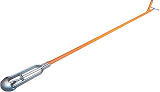 Drain Gully Silt Grab 3",4",5",8" Round/Square Scoop with 5' Handle. Free p&p (4"/100mm Round Bowl)