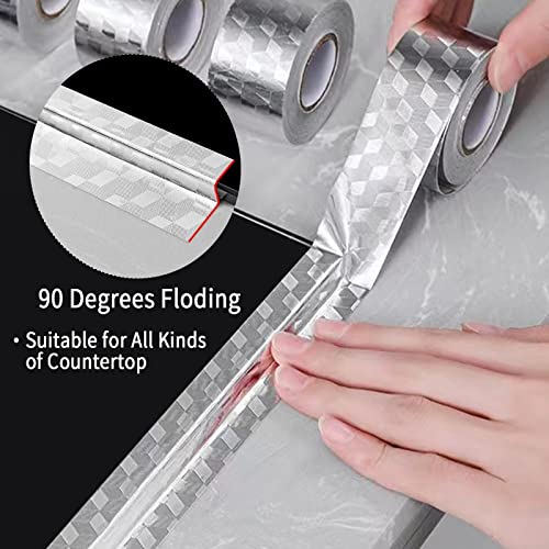 Tieumioe Caulk Strip Tape Sealant Strip, 1Pc Aluminum Foil Self-Adhesive Decorative Sealing Tape Waterproof Sealant Tape For Kitchen Countertop,Sink,Bathroom,Toilet,And Bathtub Floor Edge Protector #TOP5