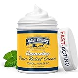 Amish Origins Pain Relief Cream, Maximum Strength Deep Penetrating for Joint, Muscle, Knee, Back, Feet, Hand, Ankle, Aches, 7 fl oz (Pack of 1)
