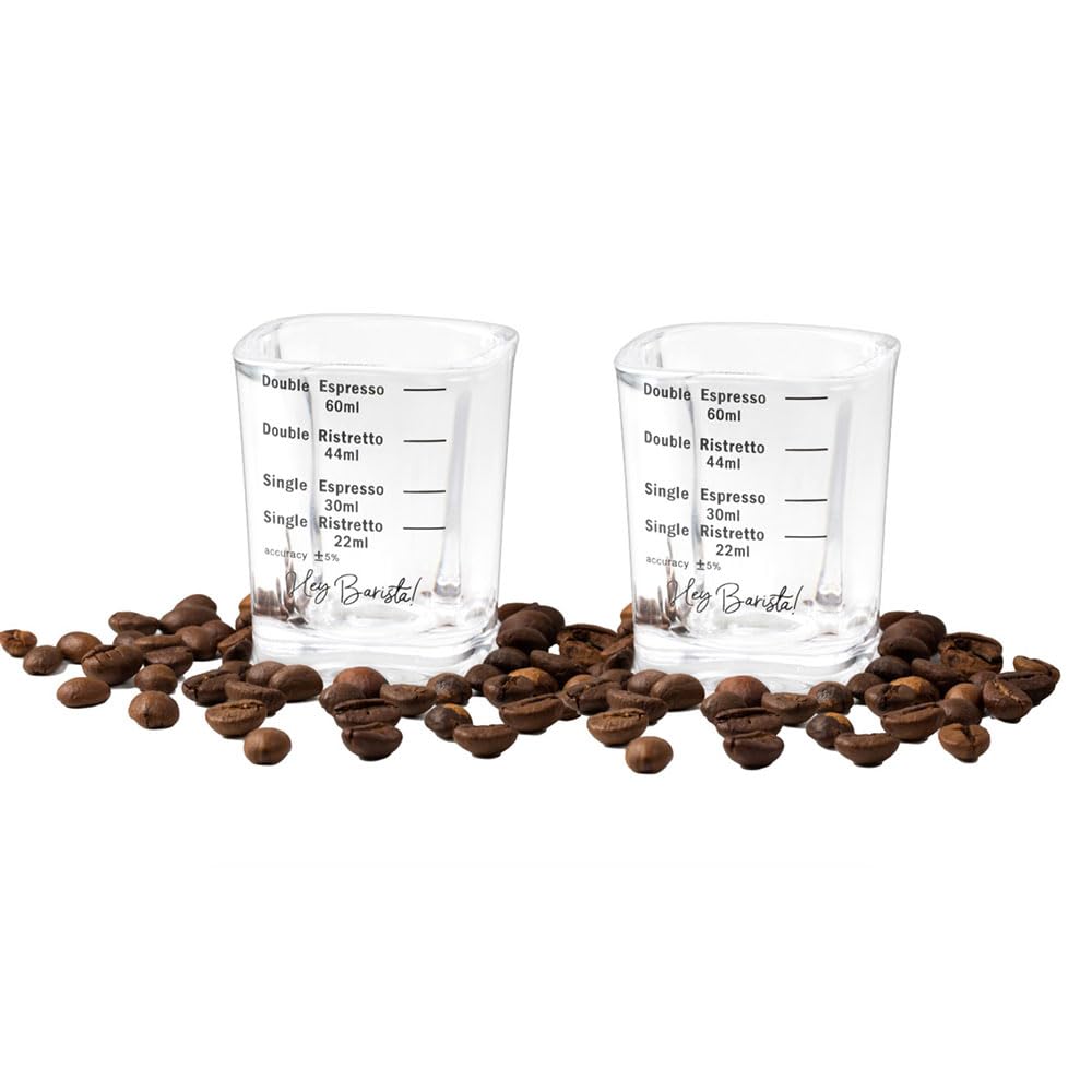 Vasos De Chupito Para Espresso, 2 Unidades De 60 Ml Cuadrados De Vidrio