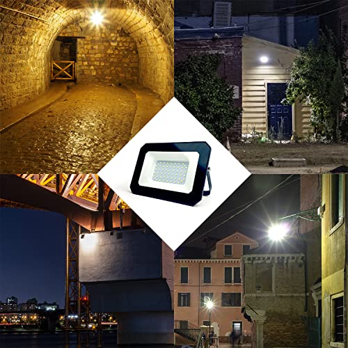 Zewnętrzny reflektor LED, 20 W, 28 diod LED, klasa wodoszczelności IP65, 1800 lm, reflektor zewnętrzny 6500 K, zimna biel, lampa zewnętrzna do ogrodu, na podwórko, garaż, balkon