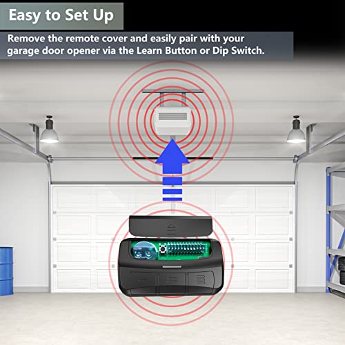 Télécommande de garage universelle compatible Chamberlain pour fin des pannes - 7