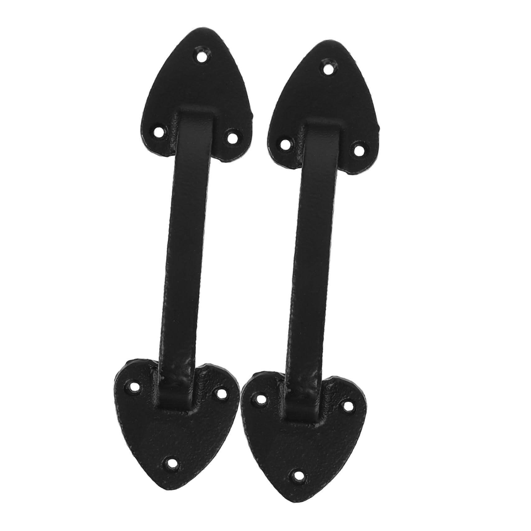 Poignée de porte de garage en fonte noire SEWACC (Lot de 2) style classique