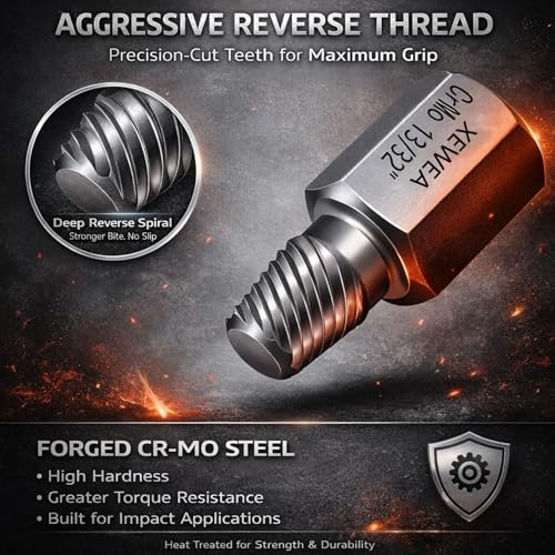 25-Piece Hex Head Multi-Spline Extractor Set